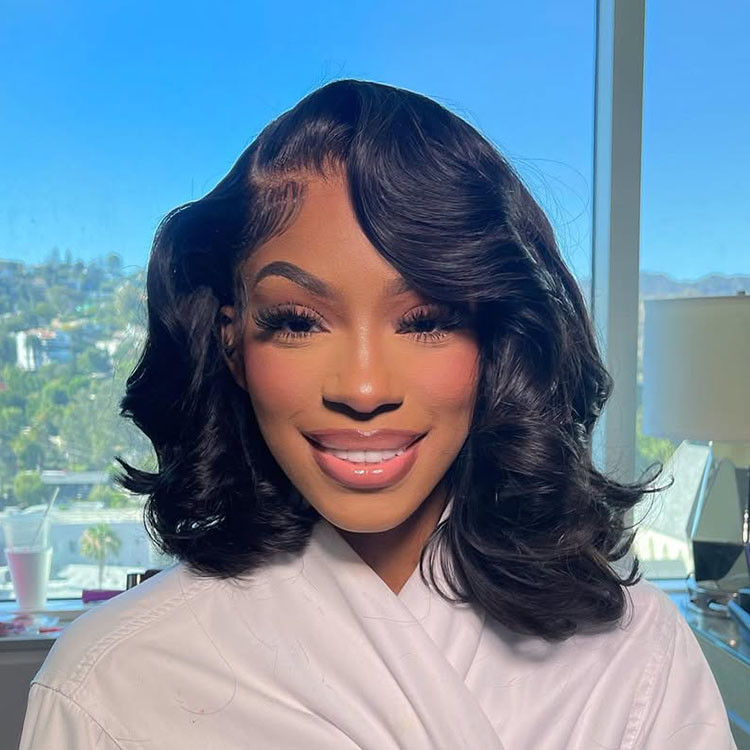 body wave glueless bob wig