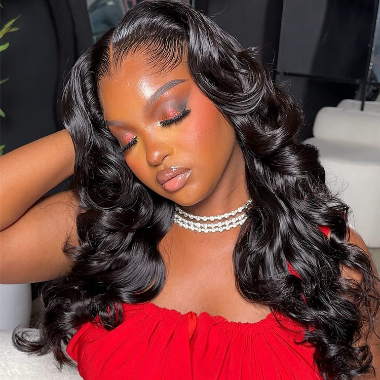 body Wave Widows Peak M Shape Hairline Wig