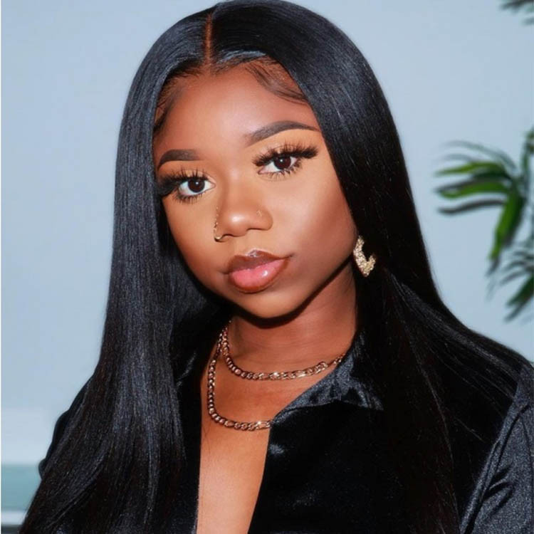 bone straight hair wig