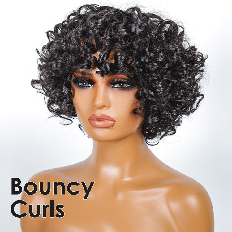 bouncy curly hair