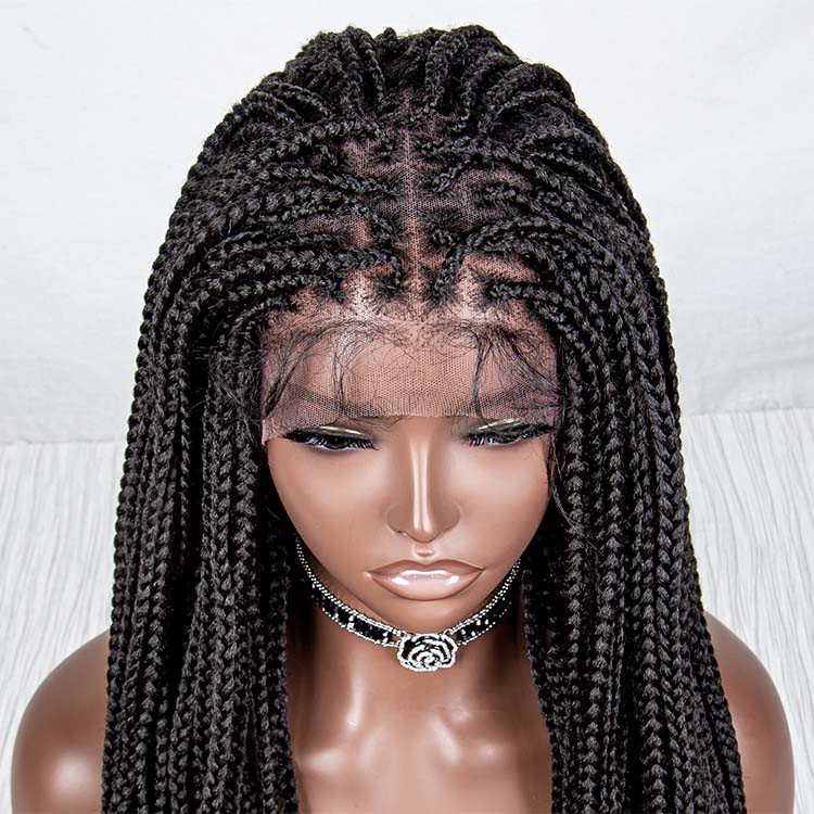 box braid lace front wigs