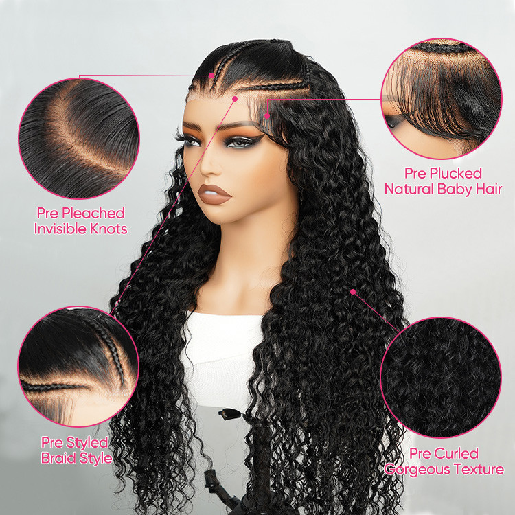 braided lace front wigs
