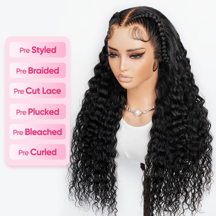 water wave lace front wig