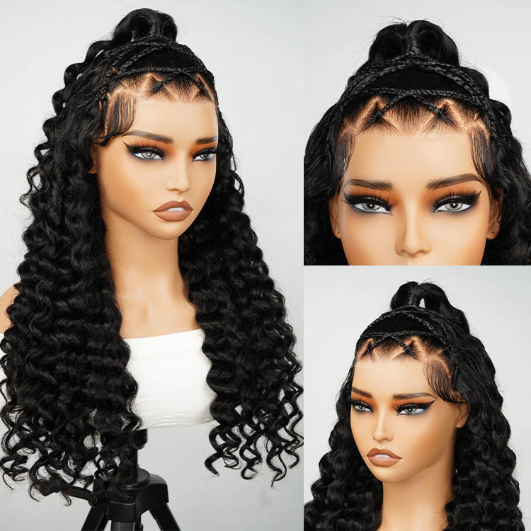 deep wave braiding hair