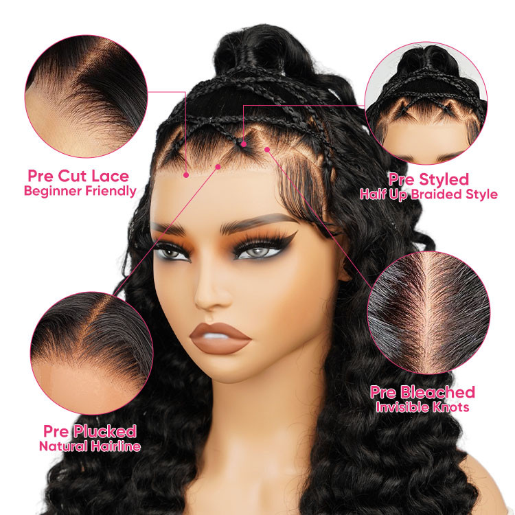 braided wigs human hair