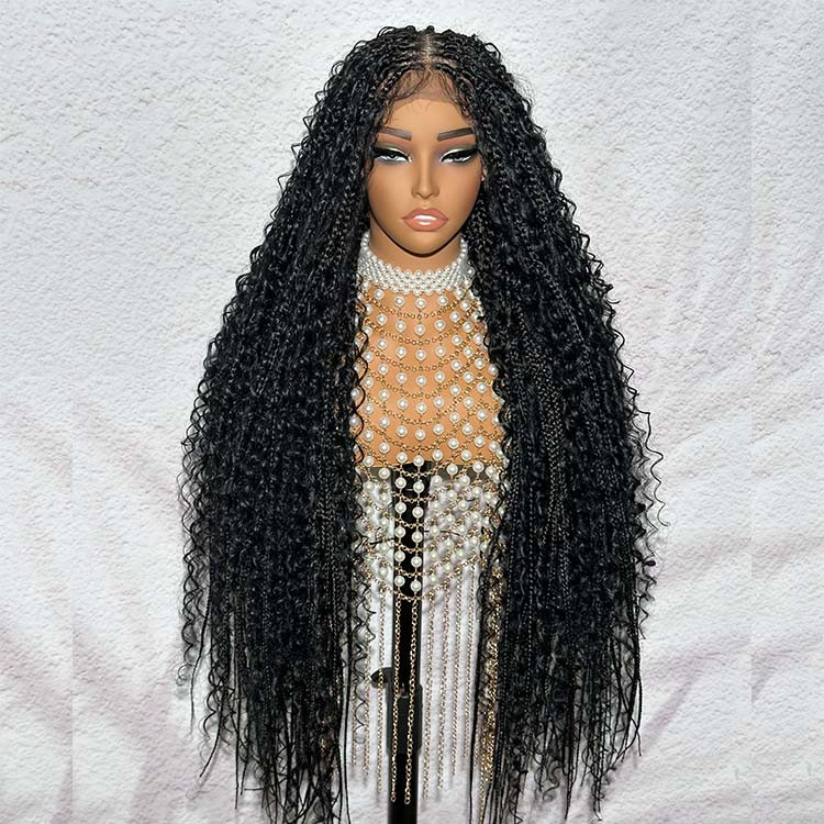braids with curls
