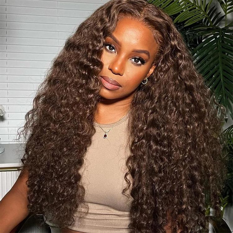brown deep wave hair