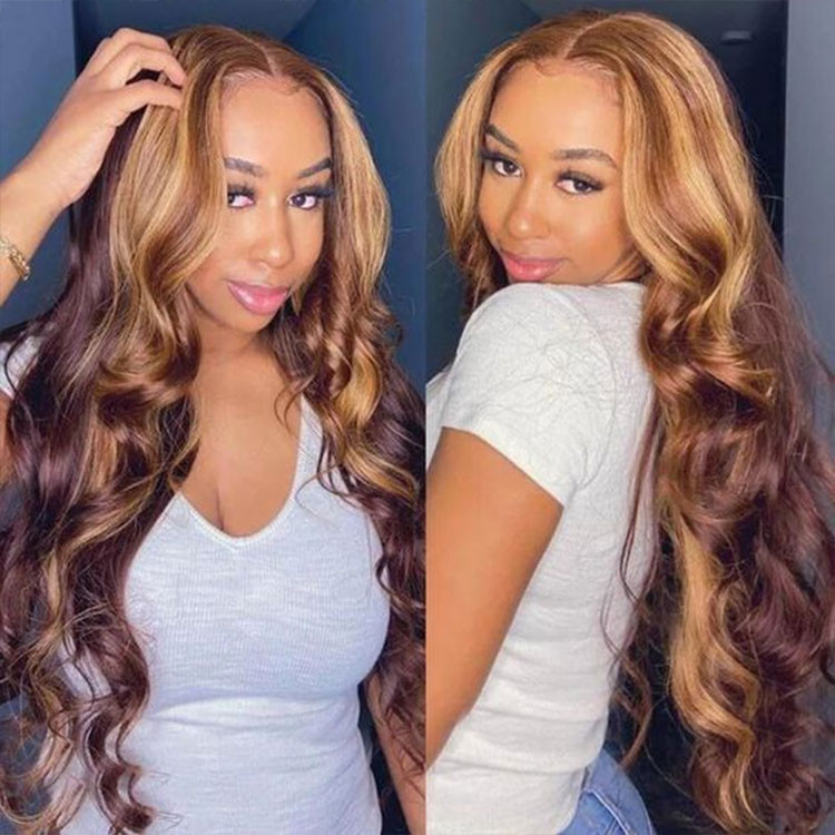 brown hair color with highlights