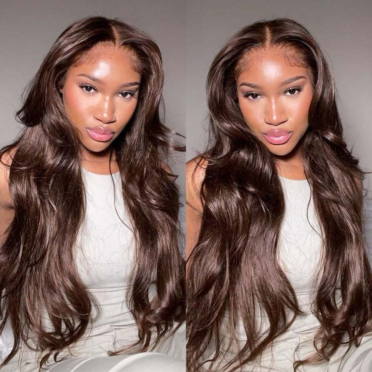 dark brown wig