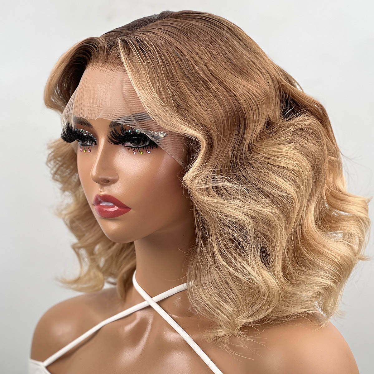 brown to blonde ombre