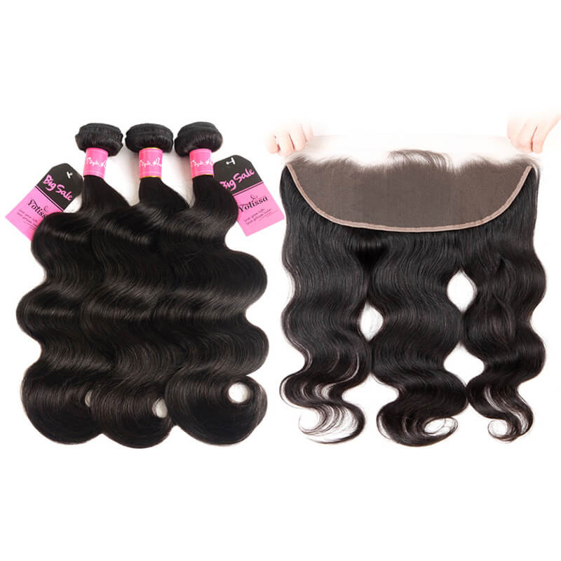 body wave bundles with frontal