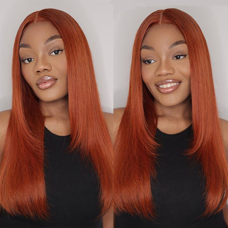 burnt orange hair wigs