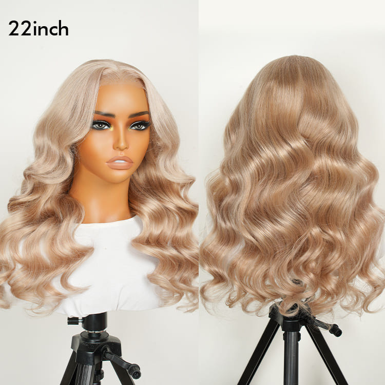 champagne glueless lace wig