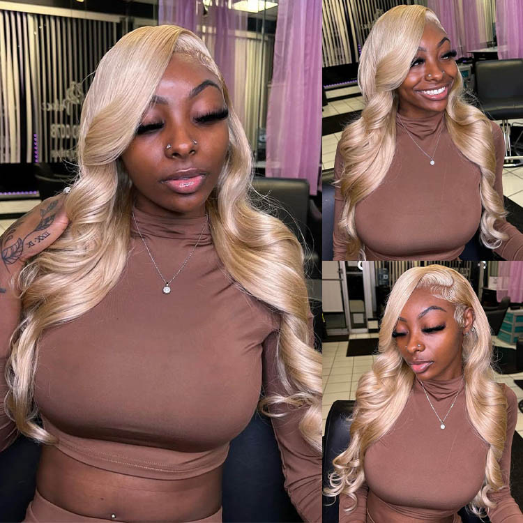 champagne lace frontal wig