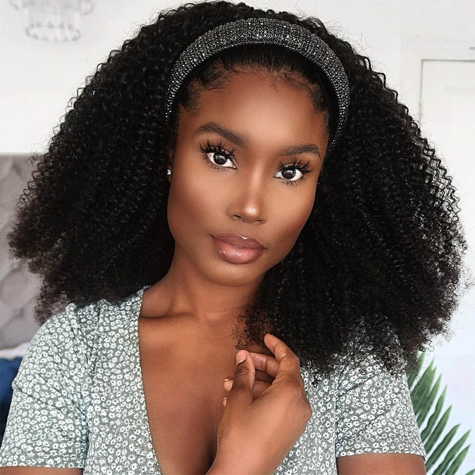 coily headband wigs