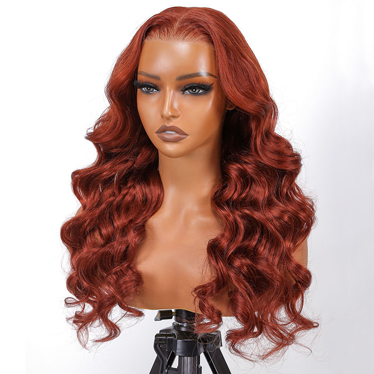 colored glueless wig
