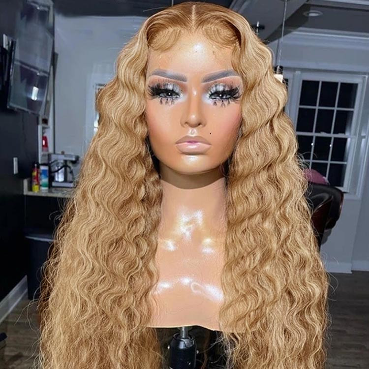 blonde crimp wigs