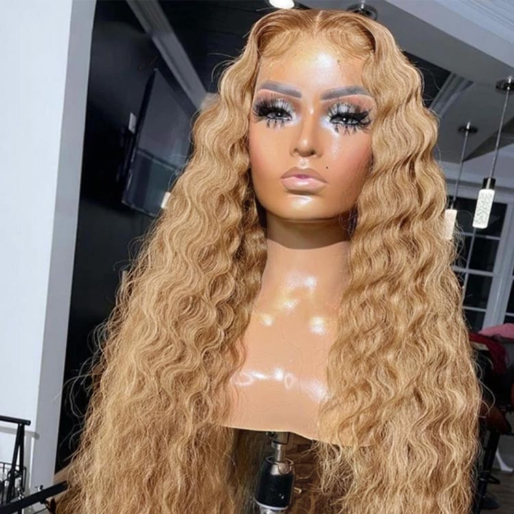 crimped lace front wigs