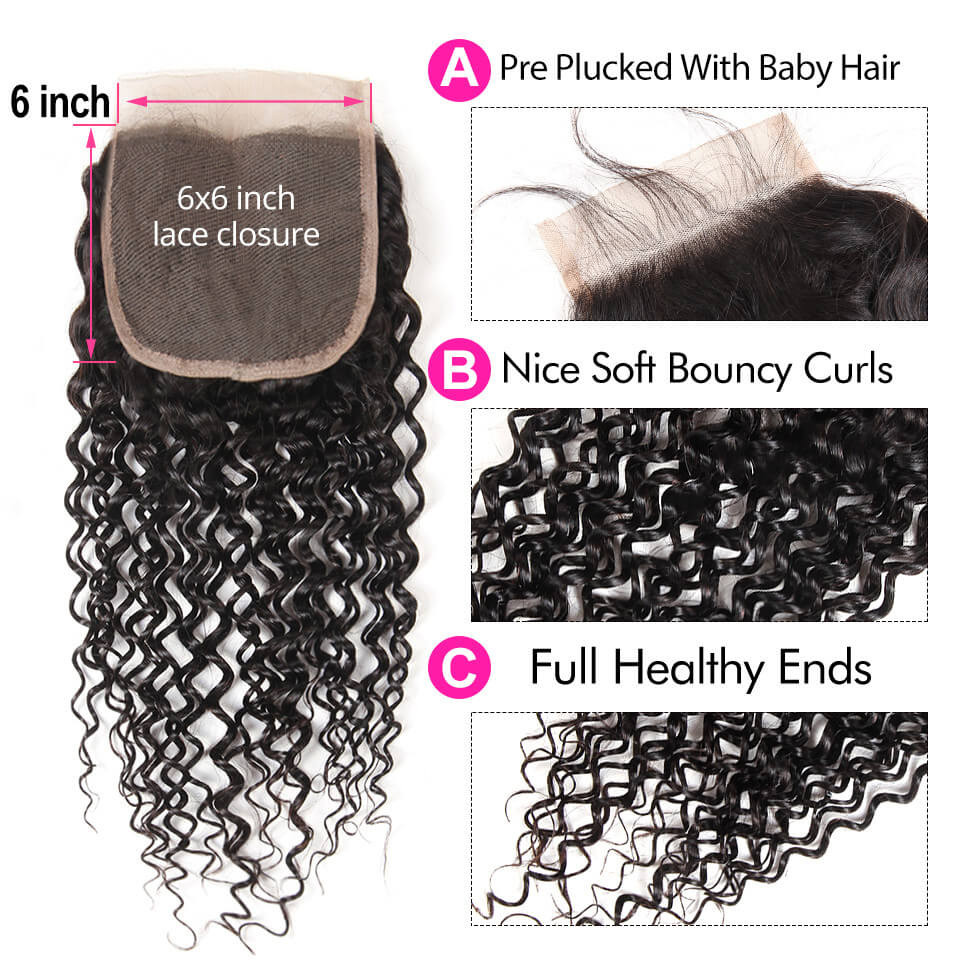curly bundles with closure