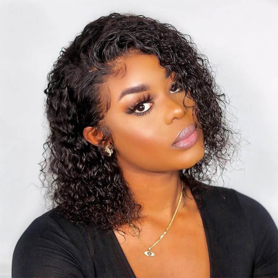 curly human hair lace wigs