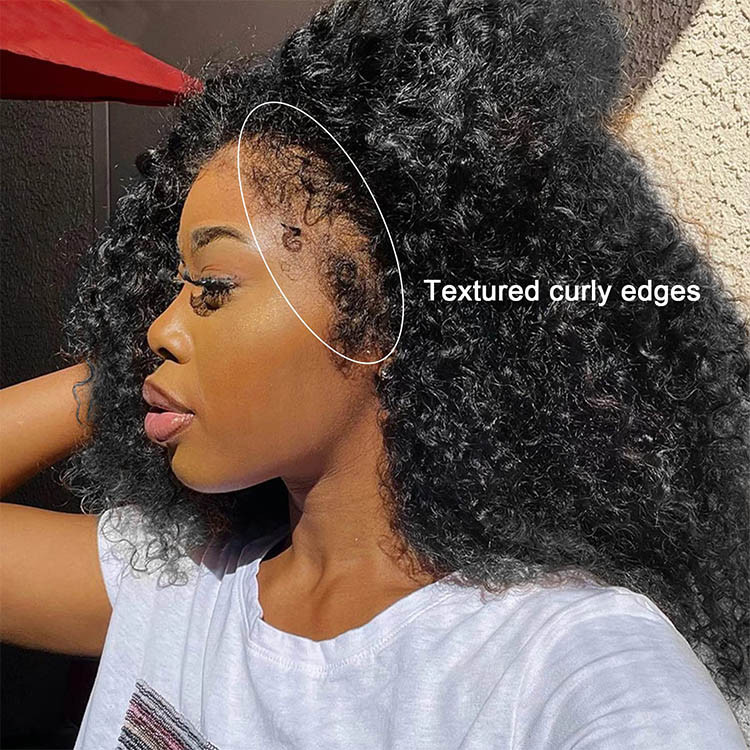 curly edges hairline wig