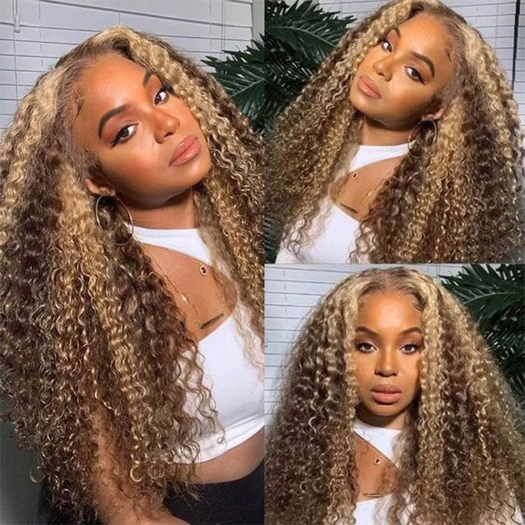 curly highlights