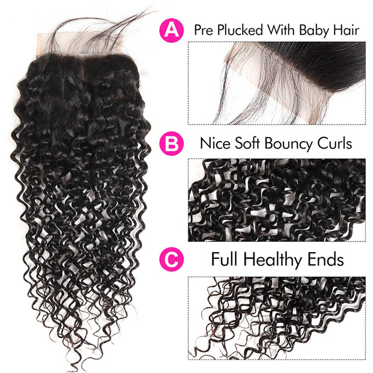 curly hair closures