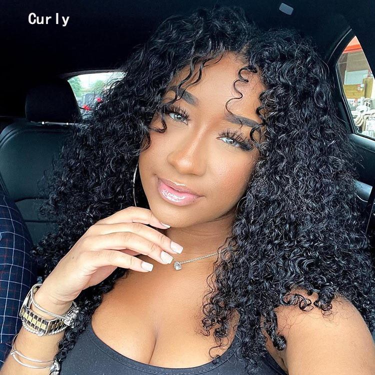 curly u part wig