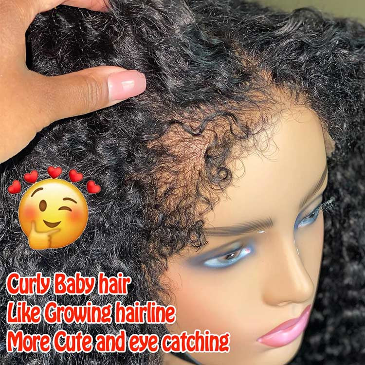 curly wig with natural curly baby hair