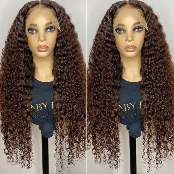 dark brown lace front wig