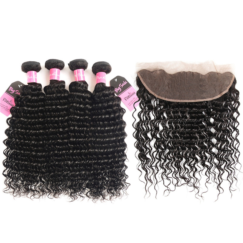 deep wave 4 bundles with frontal
