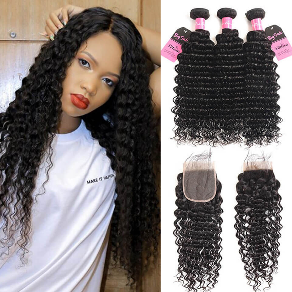 Deep Wave Bundle With Closure