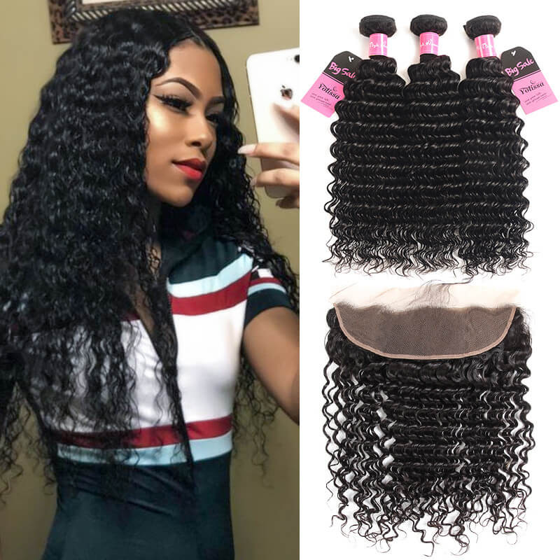 deep wave 3 bundles with frontal