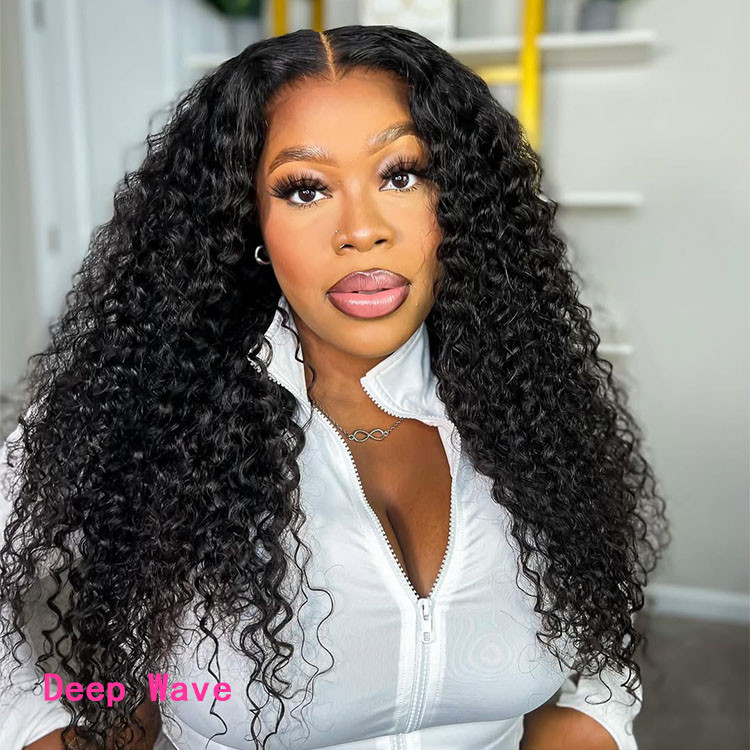 deep wave 6x6 HD lace closure wigs