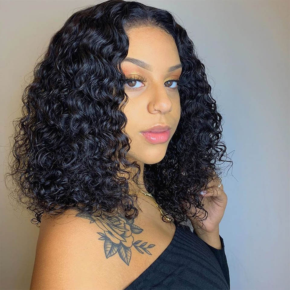 deep wave bob wigs