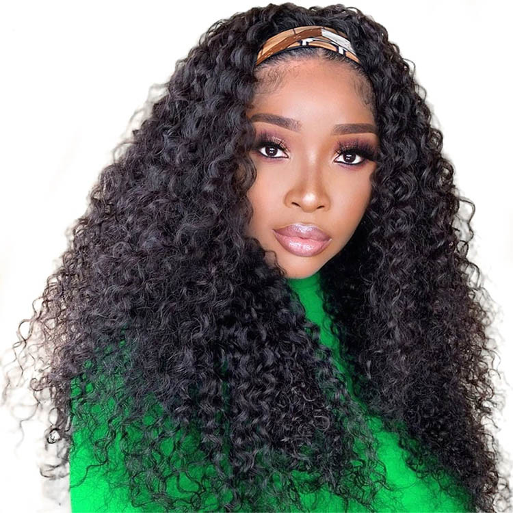 deep wave headband wigs