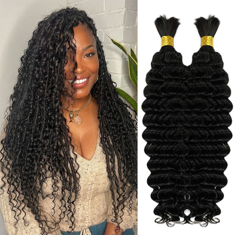 human braiding hair deep wave