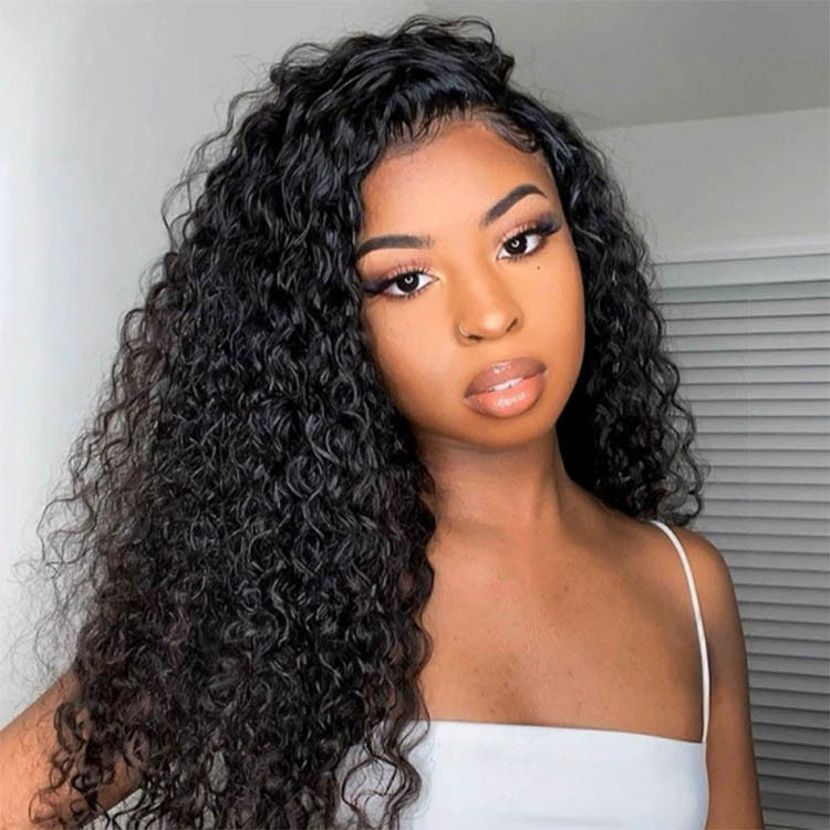 deep wave lace front wigs