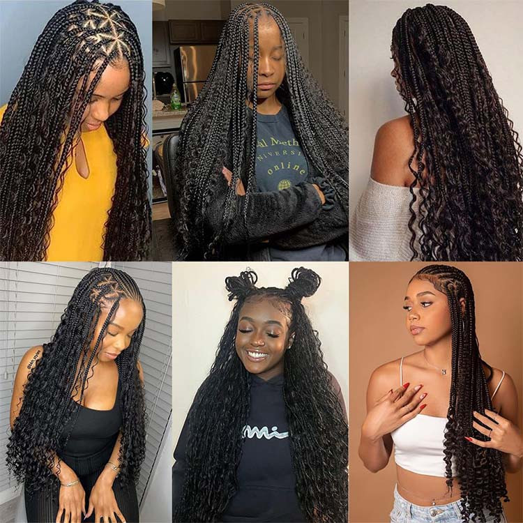 deep wave micro braiding hair
