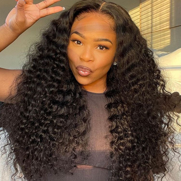 deep wave frontal wigs