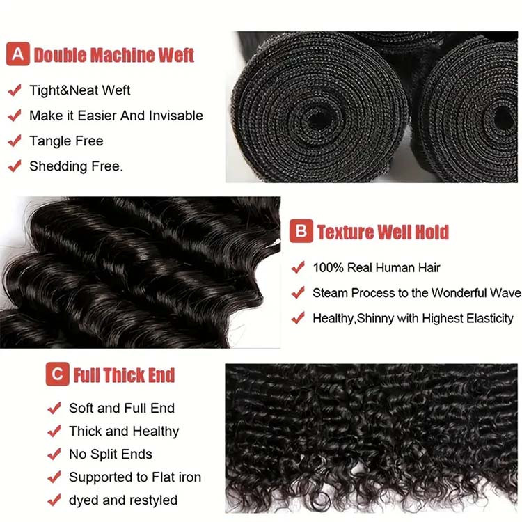 Brazilian Deep Wave Virgin Hair