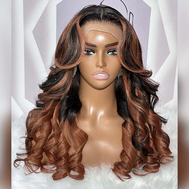 ginger brown hair