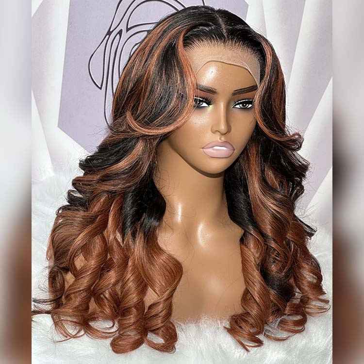ginger brown ombre