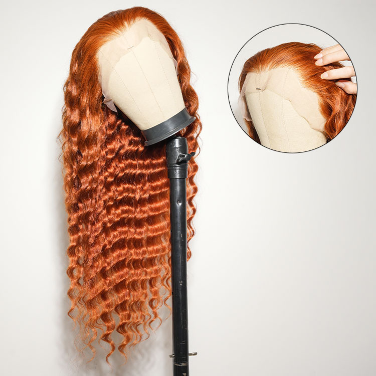 ginger orange lace front wig