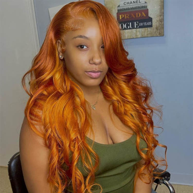 ginger lace front wigs