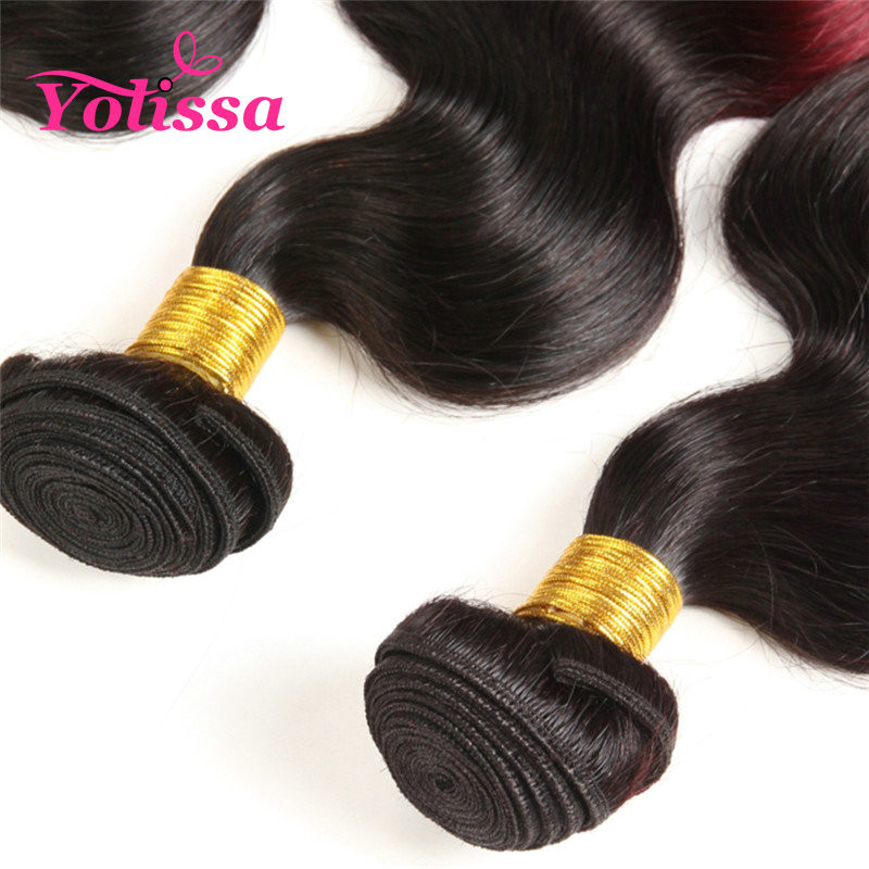Ombre Human Body Wave Hair 3 Bundles