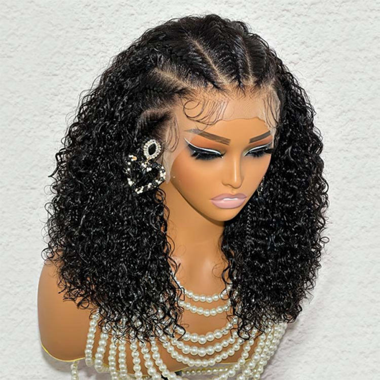 half braids half curls