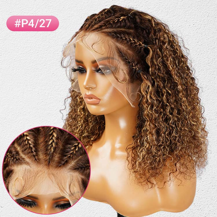 half braids half curls