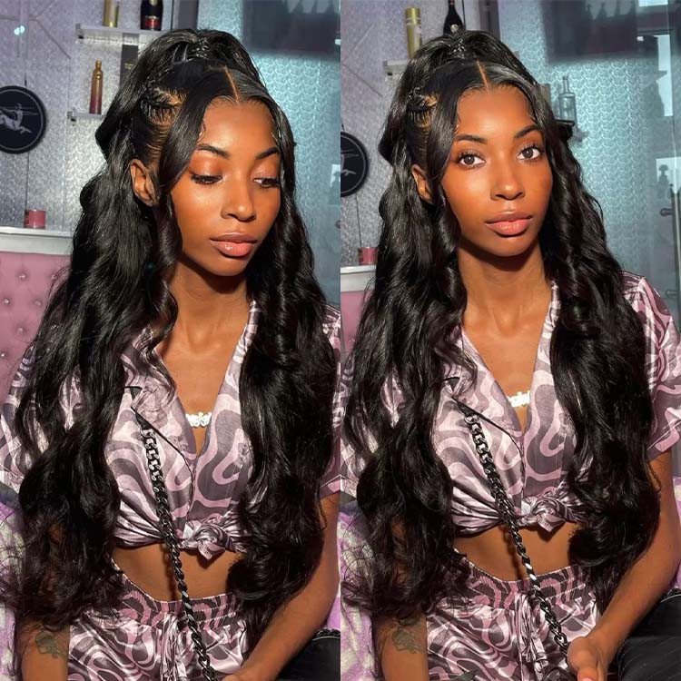 half ponytail hairstyle