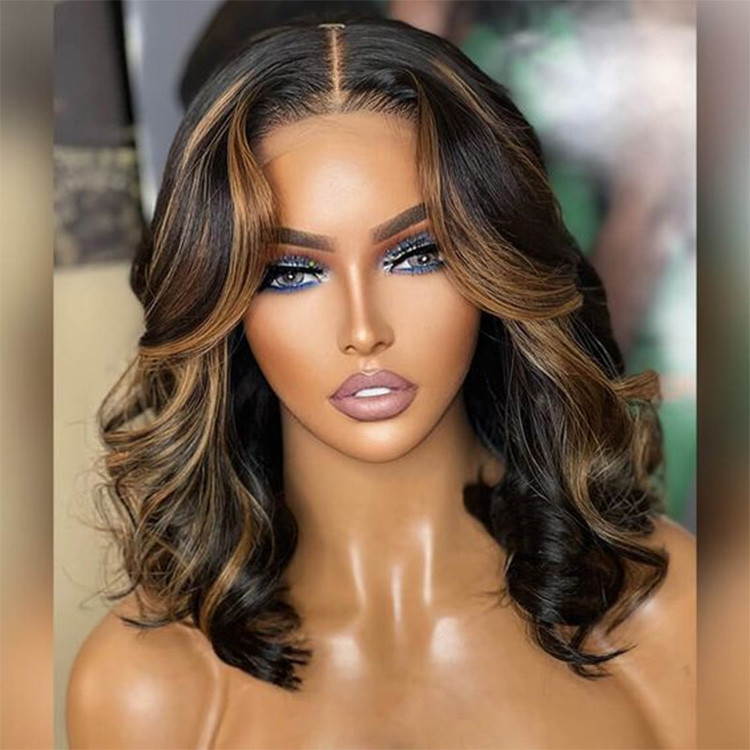 highlight body wave bob wigs